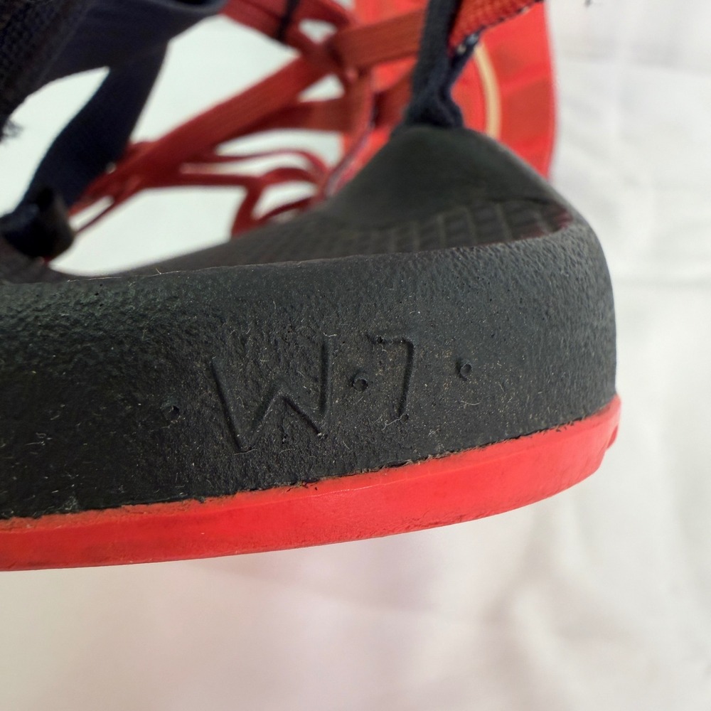 Chaco Z Cloud 2 Sandals Navy Red Chevron Double Strap Toe Loop Womens 8 - Picture 8 of 14